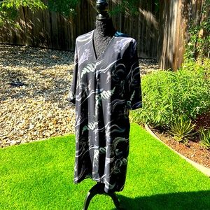 Midi dress w 3/4 sleeves and pockets